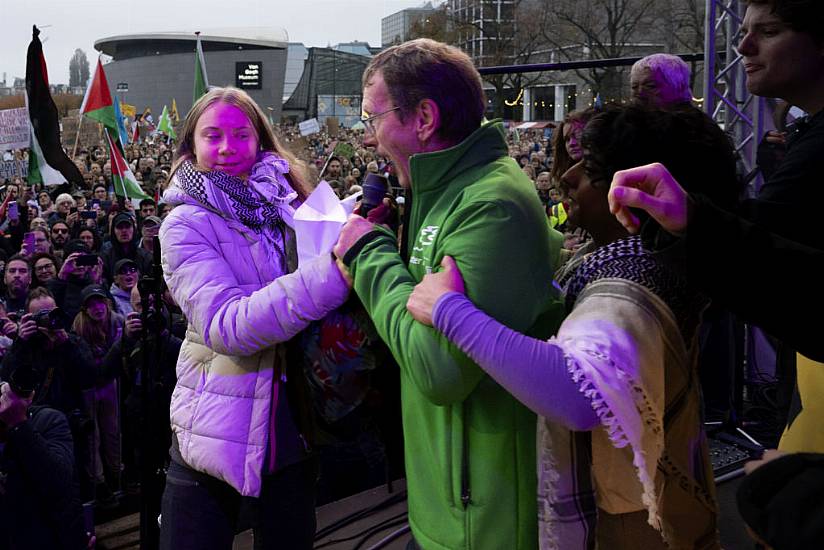 Thunberg Interrupted At March After Inviting Afghan And Palestinian On Stage