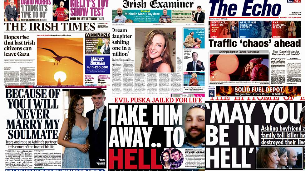 What The Papers Say: Saturday's Front Pages