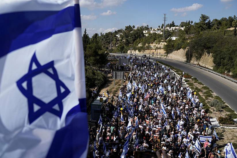 Thousands March On Jerusalem To Press Government To Do More To Free Hostages