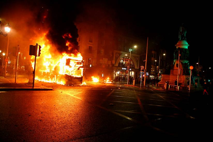 Shops Looted, Luas And Dublin Bus Set Alight As 'Hooligans' Clash With Gardaí