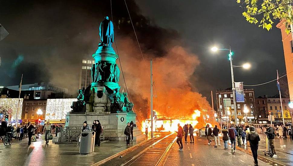 Dublin Riots: Bus And Luas Burnt, Shops Looted, As 400 Gardaí Face 'Lunatic Faction'