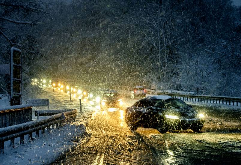 Children Stuck Overnight In German School As Heavy Snow Hits Northern Europe