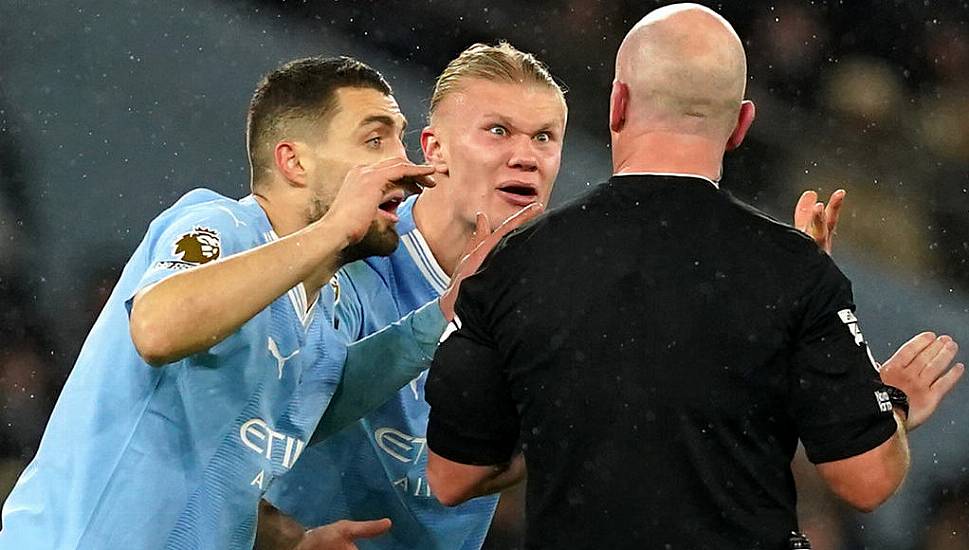 Erling Haaland Criticises Referee Simon Hooper On Social Media After City Draw