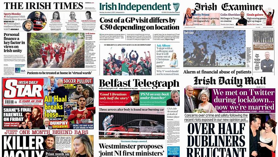 What The Papers Say: Monday's Front Pages