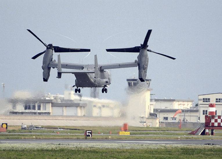 Divers Find Wreckage And Remains From Osprey Aircraft That Crashed Off Japan