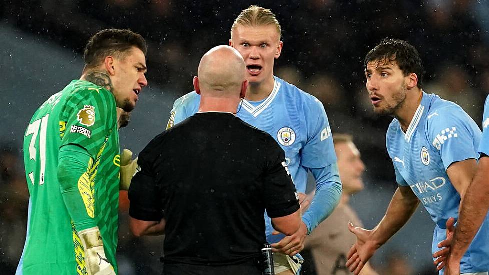 Manchester City Charged By Fa After Players Surround Referee Against Spurs