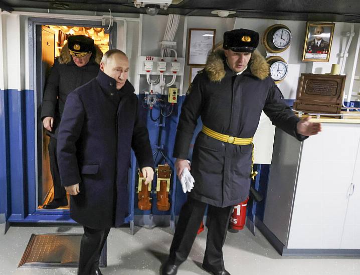 Putin Visits Shipyard As Two New Nuclear Submarines Are Commissioned