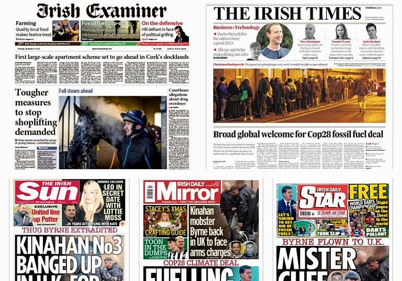 What The Papers Say: Thursday's Front Pages