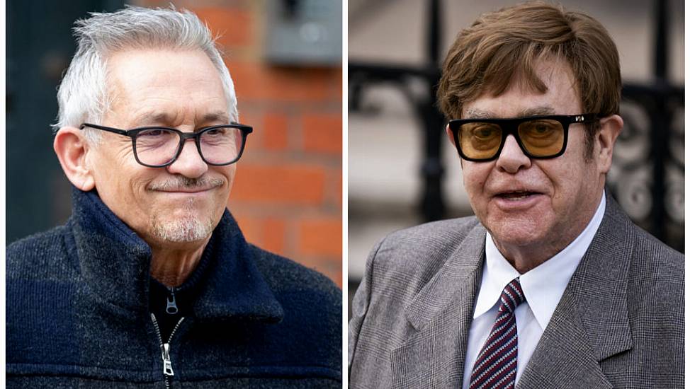 ‘Sorry This Is Late!’ – Elton John Settles £10 Football Bet With Gary Lineker