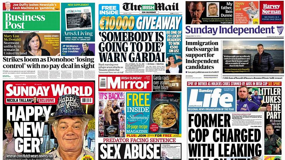 What The Papers Say: Sunday's Front Pages