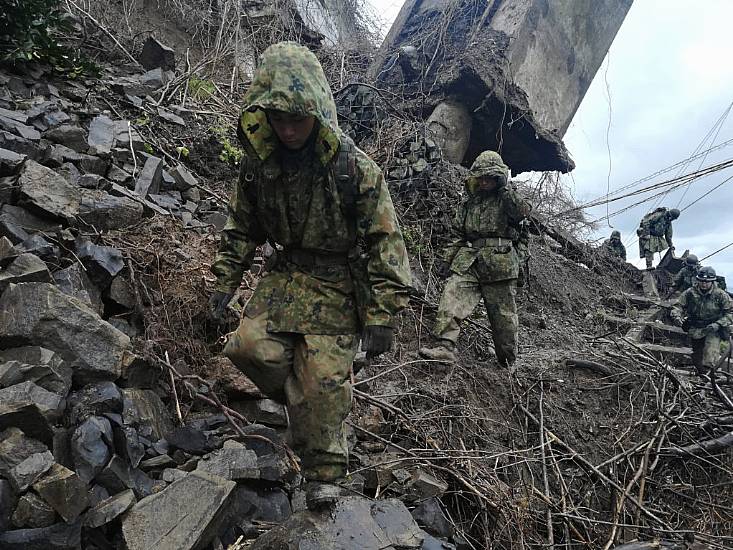 Rescue Teams Still At Work Six Days After Japanese Earthquake