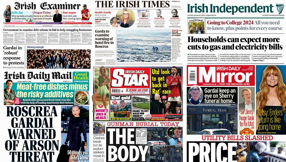 What The Papers Say: Tuesday's Front Pages