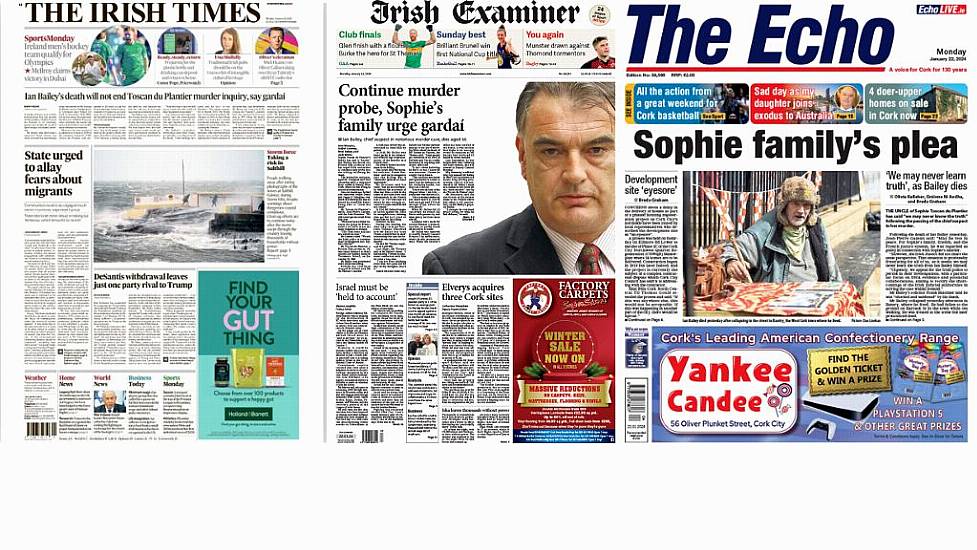 What The Papers Say: Monday's Front Pages