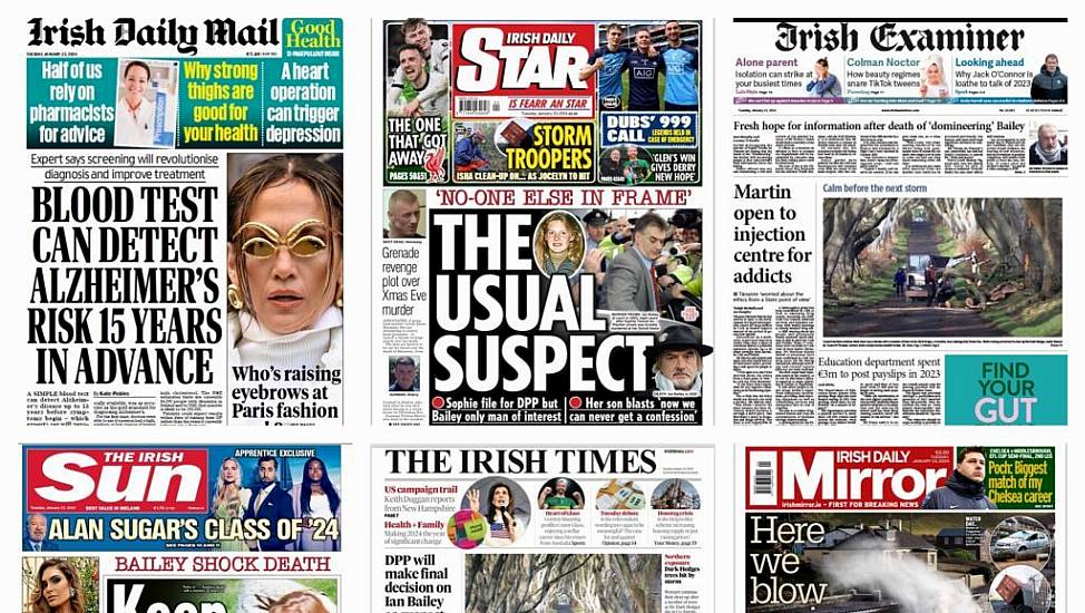 What The Papers Say: Tuesday's Front Pages