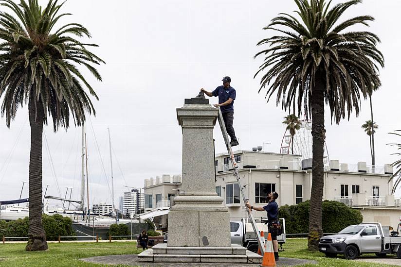 Captain Cook Monument Cut Down By Protesters Ahead Of Australia Day