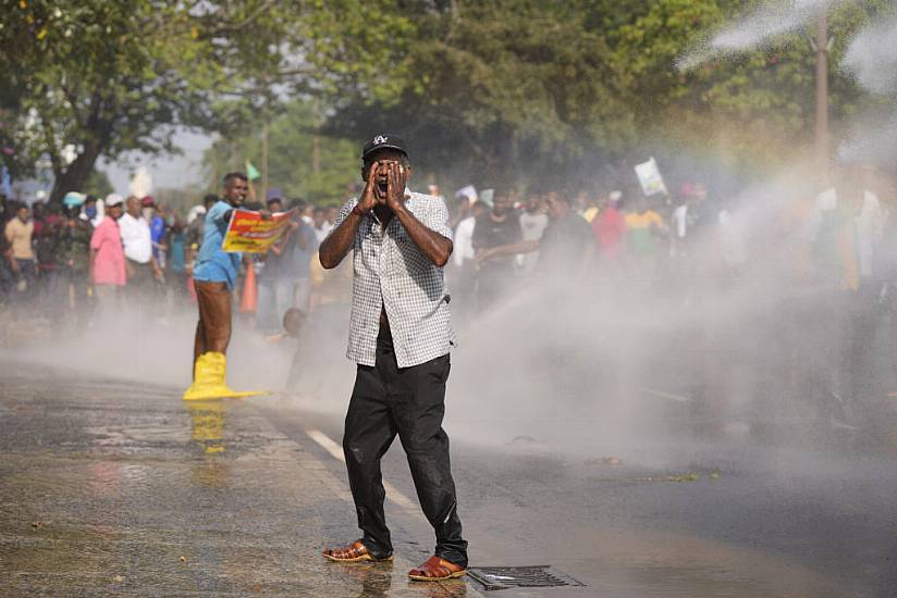 Protesters Demonstrating Over Living Costs Hit With Tear Gas And Water Cannon