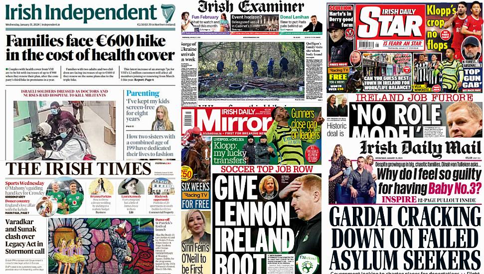 What The Papers Say: Wednesday's Front Pages