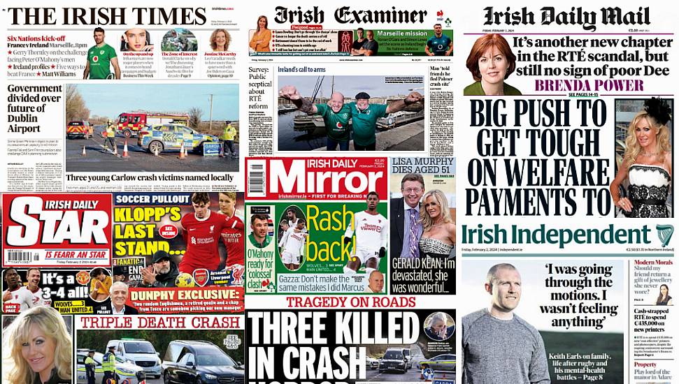 What The Papers Say: Friday's Front Pages