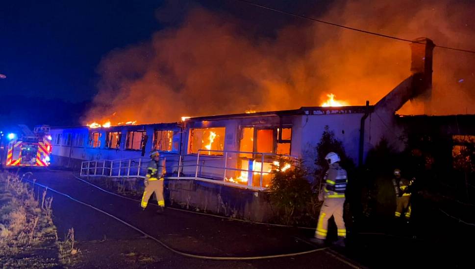 Seven Fire Brigade Units Fighting Blaze At Vacant Buildings In Dublin