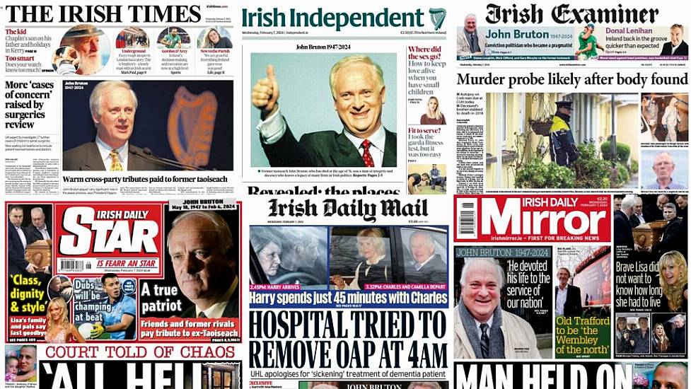 What The Papers Say: Wednesday's Front Pages