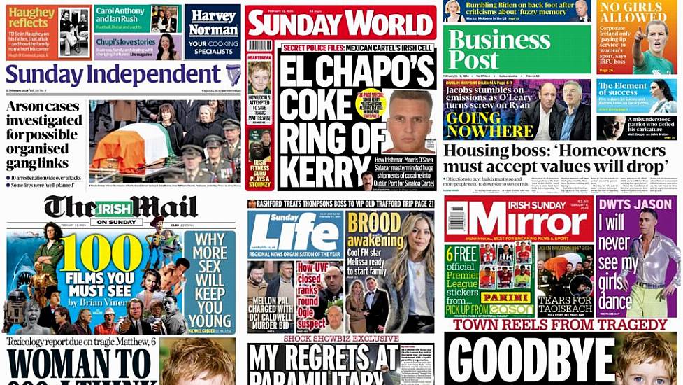 What The Papers Say: Sunday's Front Pages