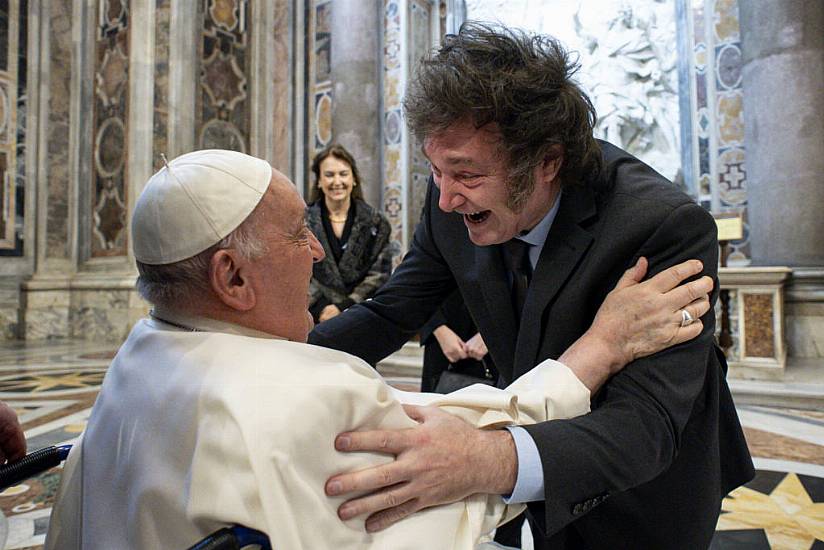 Pope And President Embrace As Francis Canonises Argentina’s First Female Saint