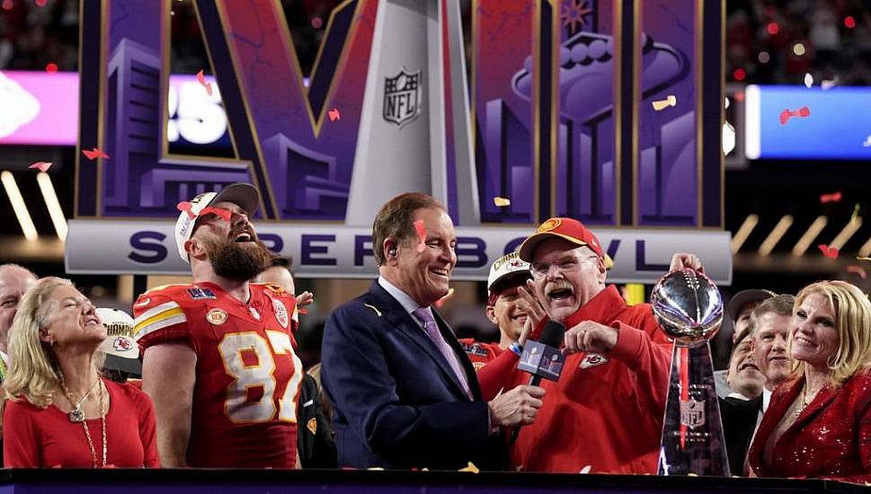 Travis Kelce Plays Down Barging Into ‘Greatest Coach’ Andy Reid At Super Bowl