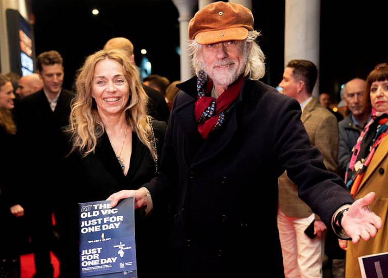 Bob Geldof Attends Celebrity-Packed Press Night For Live Aid-Inspired Musical