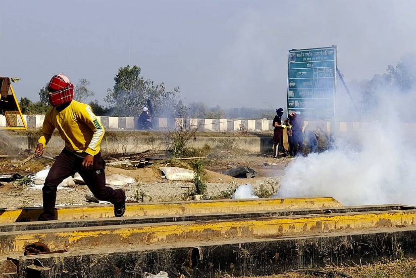 Indian Farmers Clash With Police For Second Day Amid Protests