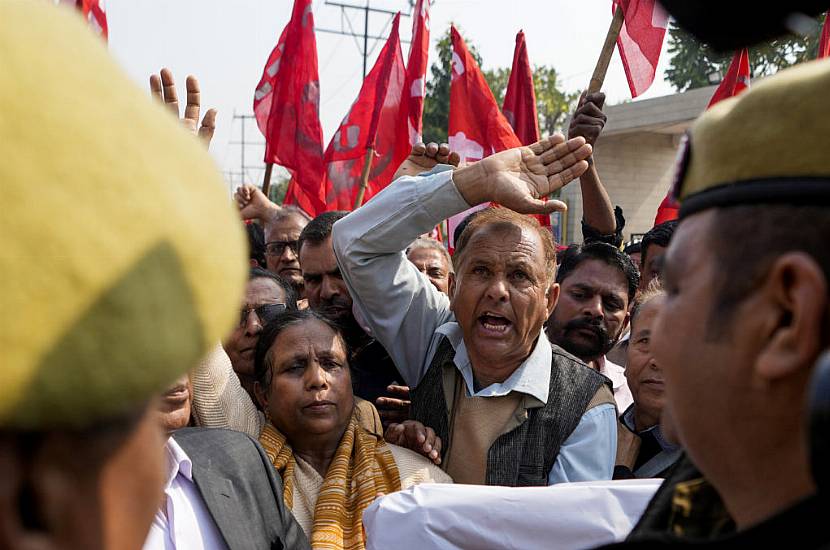 Thousands Of Farmers On The March In Protest Over Minimum Food Prices