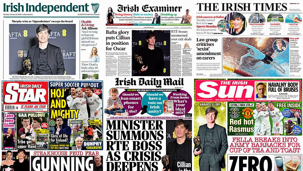 What The Papers Say: Monday's Front Pages