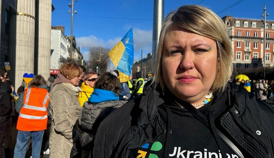 Irish Support For Ukraine ‘Will Not Waiver’, Says Martin As Rally Held In Dublin