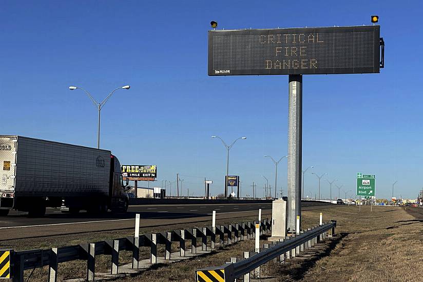 Texas Firefighters Battle Strong Winds In Bid To Control Huge Blaze