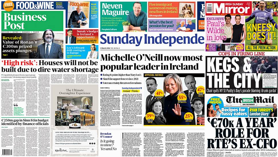 What The Papers Say: Sunday's Front Pages