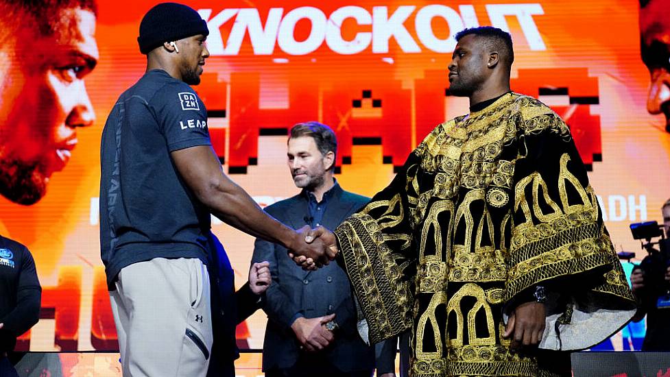 Francis Ngannou Believes Anthony Joshua ‘Looked A Little Nervous’ At Fight Promo