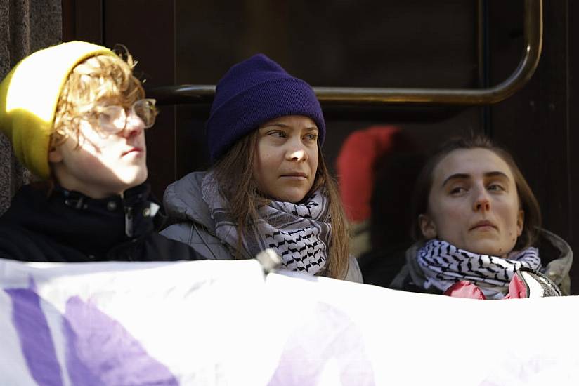 Climate Activists Including Greta Thunberg Block Entrance To Swedish Parliament