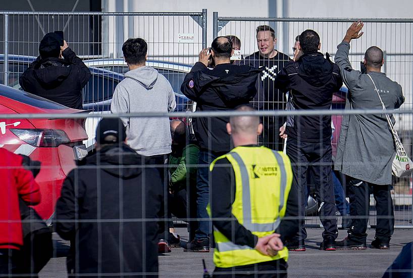 Elon Musk Visits Tesla Plant Near Berlin After Suspected Arson Attack