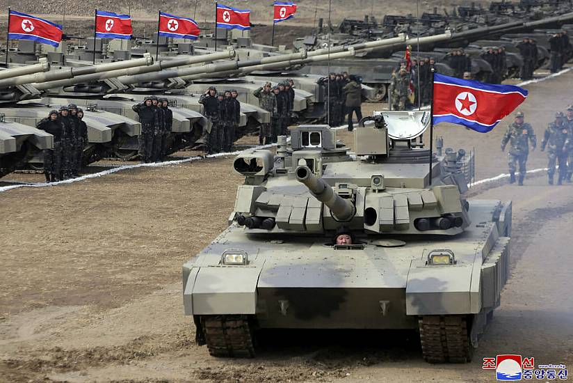 North Korea’s Kim Test Drives New Tank And Orders Troops To Prepare For War