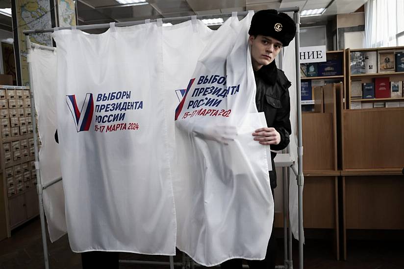 Russians Vote In Election That Holds Little Suspense After Putin Crushed Dissent