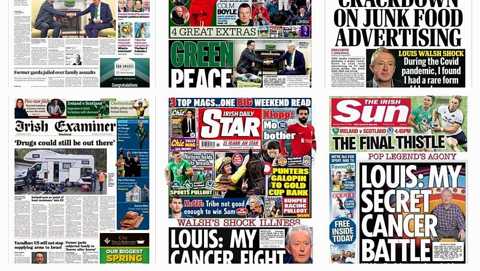 What The Papers Say: Saturday's Front Pages