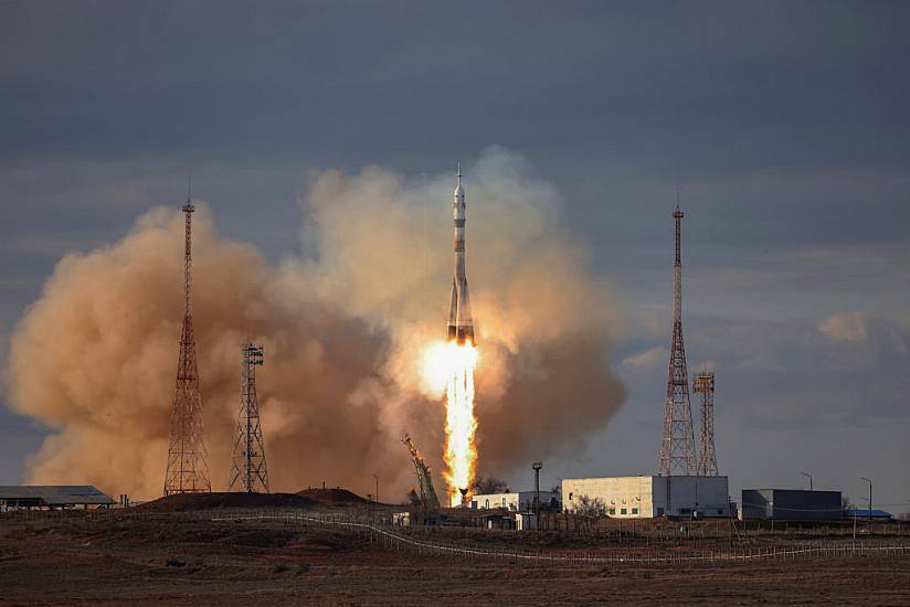 Russian Soyuz Spacecraft Docks At International Space Station