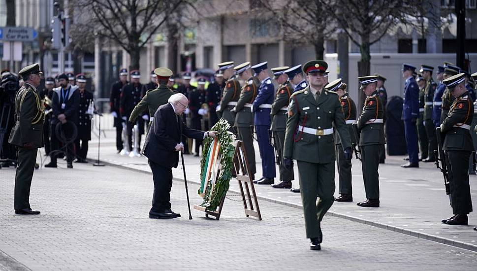 Political Leaders Gather At Gpo For ‘Moving’ Easter Rising Ceremony