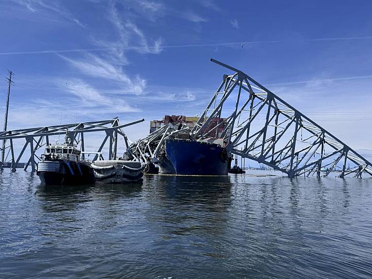 Temporary Shipping Channel Created After Baltimore Bridge Collapse