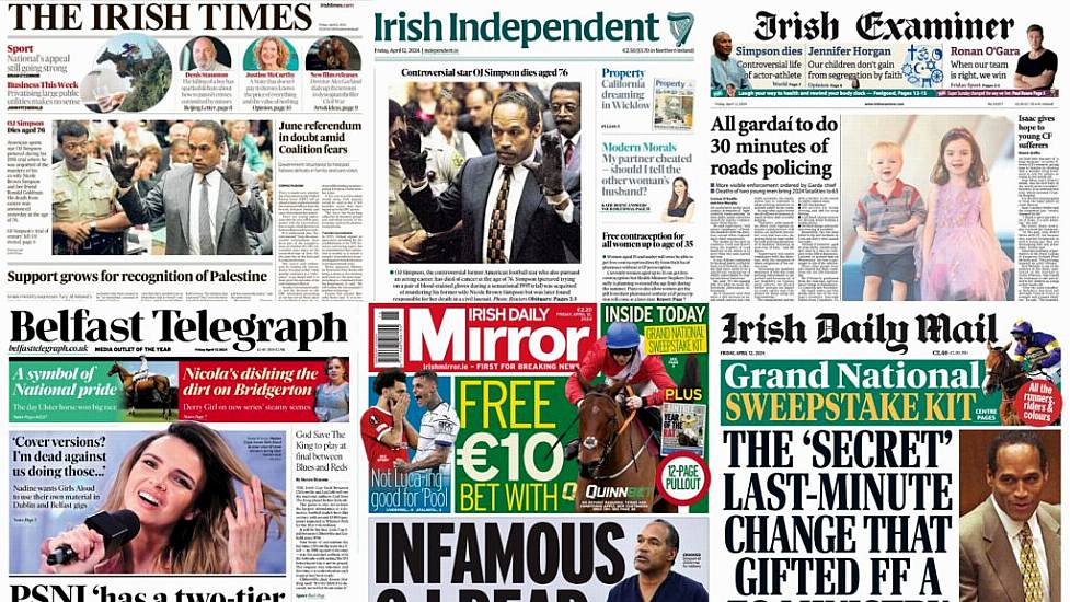 What The Papers Say: Friday's Front Pages