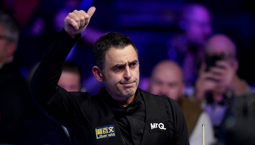 History-Chasing Ronnie O’sullivan Begins World Championship Against Jackson Page