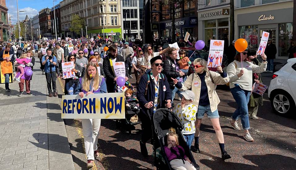 Childcare Cost Protesters In Belfast Say ‘Enough Is Enough’