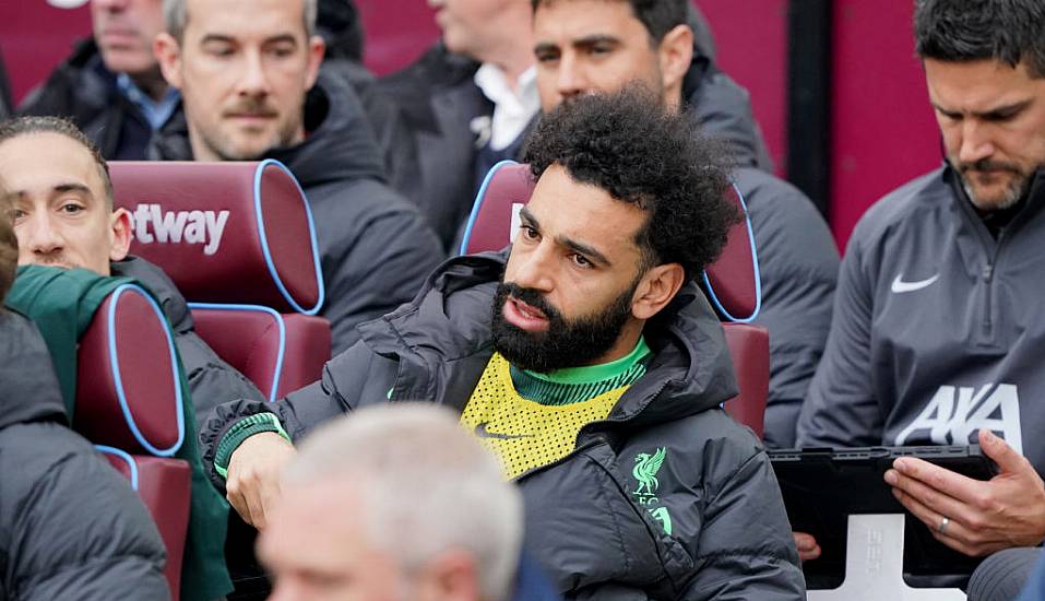 Mo Salah Left On The Bench As Liverpool’s Title Hopes Hit Further At West Ham