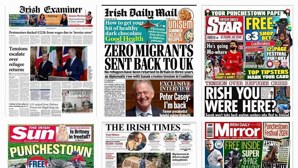 What The Papers Say: Tuesday's Front Pages