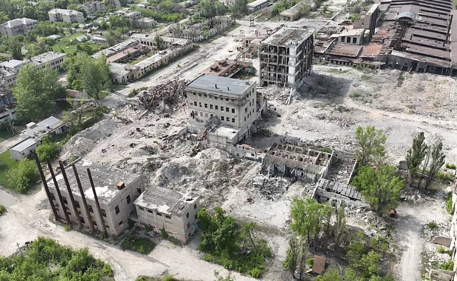 Drone Footage Shows Devastation Of Russia Assault On Eastern Ukrainian City