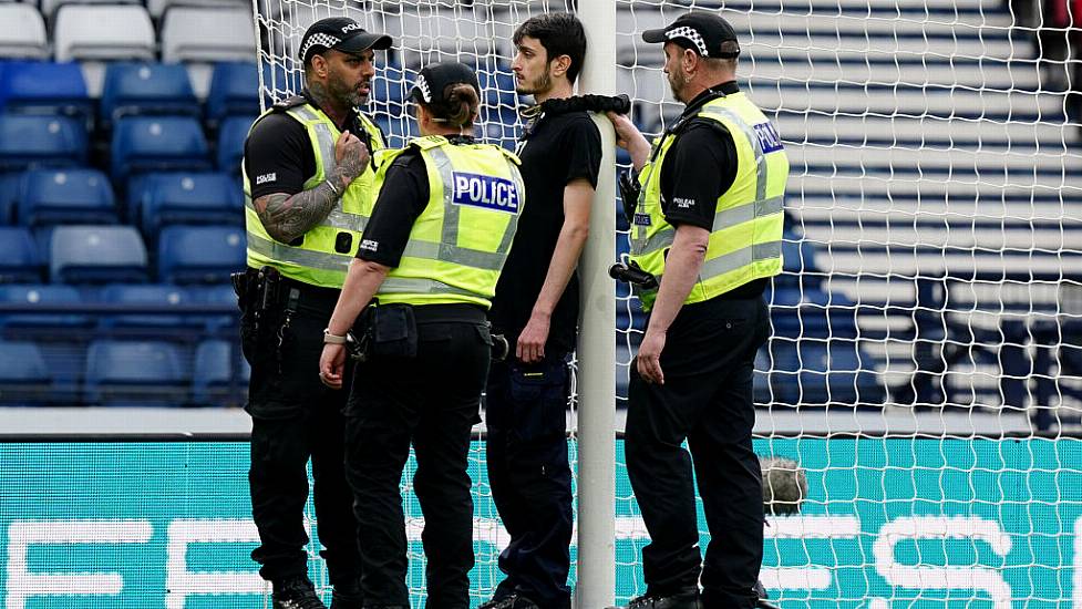 Protester Ties Themselves To Hampden Goalpost To Delay Scotland-Israel Qualifier